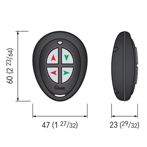 Pulsantiera Comando Quick RRC 2/4 tasti IP67 Salpa Ancora Verricelli Barca